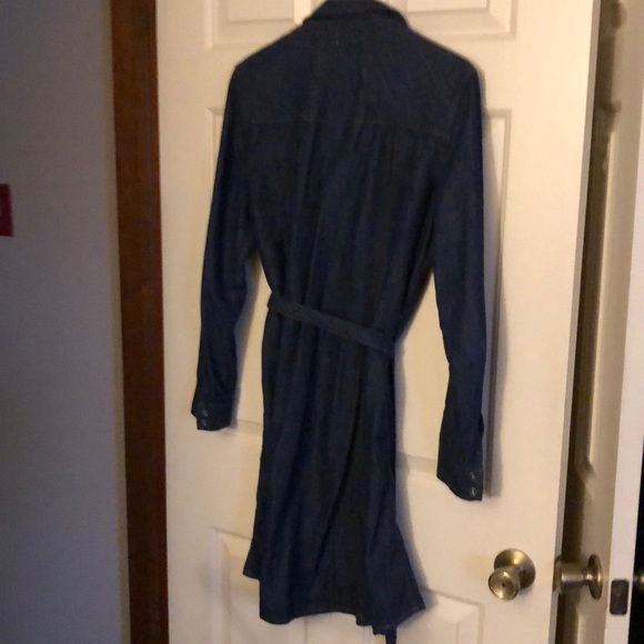 GAP dark blue shirt dress. Size Medium. - Picture 3 of 3
